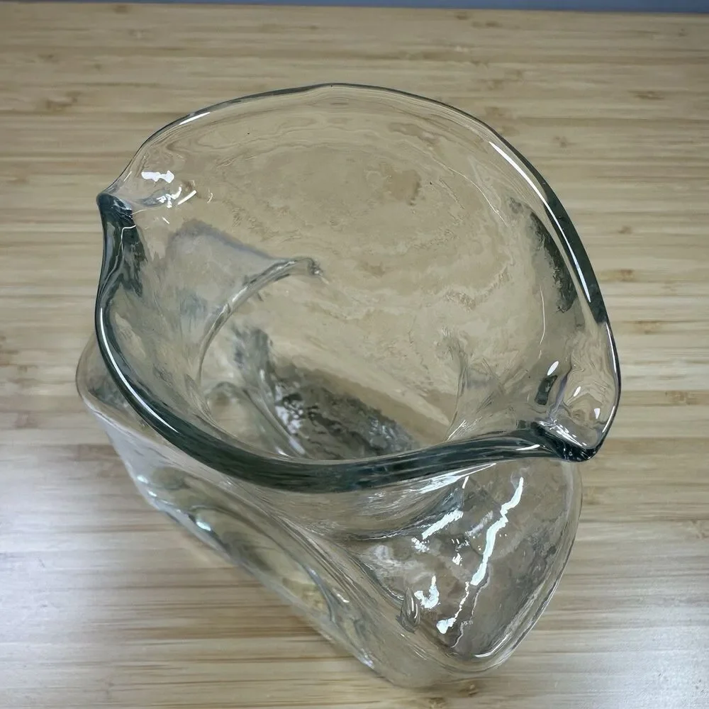 Blenko 384M Mini Water Bottle Crystal Glass Double Spout 2019 16oz Handblown MCM